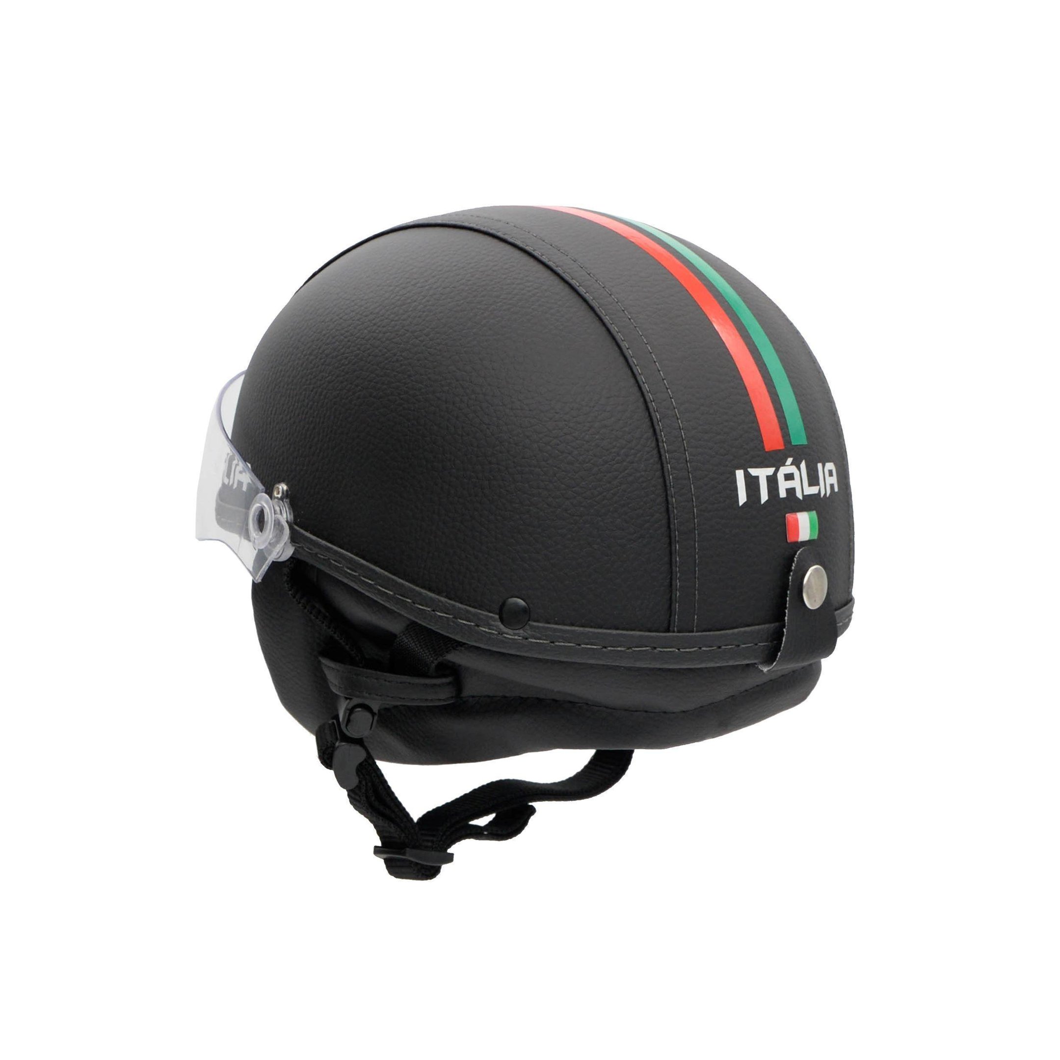 Capacete Coquinho Br 101 Italia Preto Vision Cristal M - 2