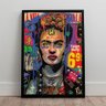 Quadro Decorativo Quarto Épico Frida Kahlo Pop Art Grafite - 2