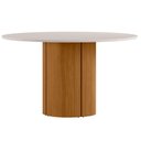 Ver imagem 1 de Mesa de Jantar 6 Lugares Redonda 135cm Verbena N01 Ypê Off White - Lyam Decor