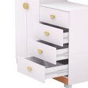 Ver imagem 5 de Comoda Roupeiro 120 Cm 2 Portas Cris 20034 Branco Camarim Flex