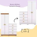 Ver imagem 3 de Comoda Roupeiro 120 Cm 2 Portas Cris 20034 Branco Camarim Flex