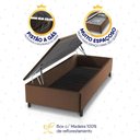 Ver imagem 5 de Conjunto Box Baú Marrom Durban Azul Espuma D28 Solteiro 88x188x64 - King House