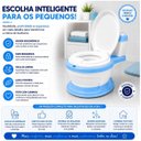 Ver imagem 7 de Troninho Privadinha Infantil Azul Assento Redutor Removível com Tampa e Compartimento para Lenços Mi