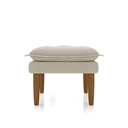 Ver imagem 7 de Poltrona Cadeira Amamentação Conforto Suede Bege + Puff