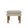 Poltrona Cadeira Amamentação Conforto Suede Bege + Puff - 7