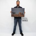 Ver imagem 2 de Quadro Decorativo em Canvas Elefante na Savana - Moldura Preta - 60 x 40cm