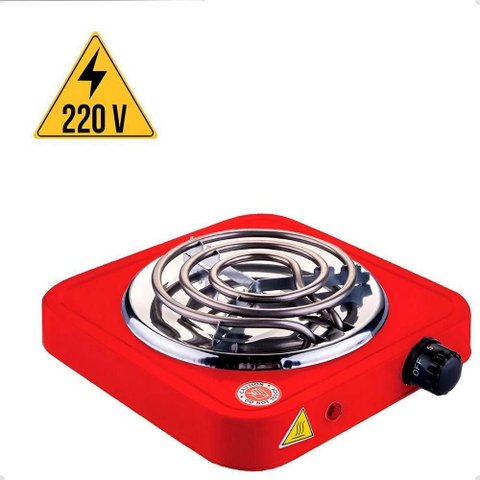 Fogão Fogareiro Elétrico Portátil 220v 1 Boca Compacto, Prático e Seguro para Cozinhar em