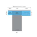 Ver imagem 3 de Guarda Roupa Modulado Solteiro 6 Portas 5 Gavetas com Cabeceira Master Luciane Moveis