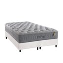 Ver imagem 1 de Cama Box King: Colchão Molas Ensacadas Anjos MasterPocket Soft Dream + Base CRC Courano Branco(