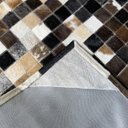 Ver imagem 3 de Tapete de Couro Marrom Misto 2,00x2,40 com Bordas Pç 5x5cm