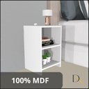 Ver imagem 2 de Mesa de Cabeceira Em MDF Para Cama de Casal e Solteiro.