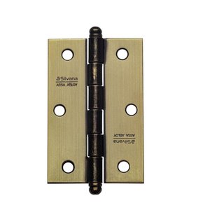 Kit 3 Dobradiças Silvana 880 até 10kg - 2" Oxidado