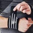 Ver imagem 6 de Munhequeira Pulso Compressao Musculaçao Treino Academia Cross Atividade Fisica Exercicio Ajustavel T