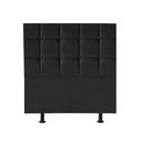 Ver imagem 1 de Cabeceira Estofada Cama Box Solteiro 100cm Espanha Corino Preto- Mabe Magazine