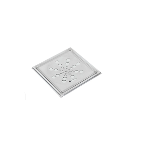 Ralo Simples de Banheiro 15x15cm Aço Inox Cromado