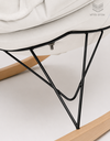 Ver imagem 2 de Poltrona de Balanço Easy Cozy Off White com Estrutura Resistente e Puff Incluso