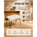 Ver imagem 7 de Poltrona de Balanço Easy Cozy Off White com Estrutura Resistente e Puff Incluso
