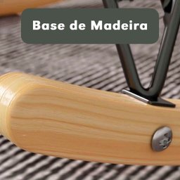 Poltrona de Balanço Easy Cozy Off White com Estrutura Resistente e Puff Incluso - 4