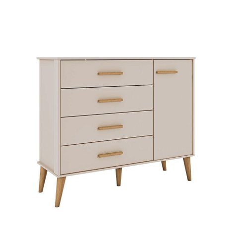 Cômoda Infantil Cloe com Porta Off White