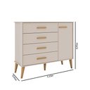 Ver imagem 3 de Cômoda Infantil Cloe com Porta Off White