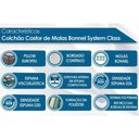 Ver imagem 2 de Cama Box Solteiro: Colchão Molas Bonnel Castor System Class + Base CRC Suede Black(88x188)