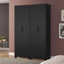 Ver imagem 1 de Kit com 2 Armários Multiuso Escritório Nt4020 4 Portas e Prateleiras