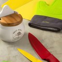 Ver imagem 3 de Saleiro de Parede de Cerâmica com Tampa de Bambu Sweet Home 10cm X 7,5cm X 13cm