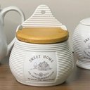Ver imagem 6 de Saleiro de Parede de Cerâmica com Tampa de Bambu Sweet Home 10cm X 7,5cm X 13cm