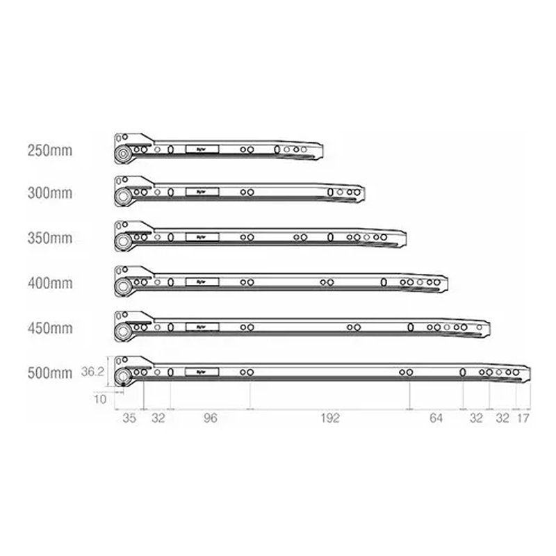 Kit Promocional C/ 2 Corrediças Metálicas Bigfer 450 Mm Epóxi Branca + 16 Pf Mad C.Ch. 4,0 X 12 - 7