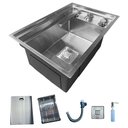 Ver imagem 3 de Cuba de Cozinha Hide com Torneira Purificador Luxo Completa Invisível - Brinovar