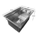 Ver imagem 5 de Cuba de Cozinha Hide com Torneira Purificador Luxo Completa Invisível - Brinovar