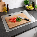 Ver imagem 2 de Cuba de Cozinha Hide com Torneira Purificador Luxo Completa Invisível - Brinovar