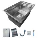 Ver imagem 3 de Cuba de Cozinha Hide com Torneira Purificador Luxo Completa Invisível - Brinovar