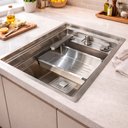 Ver mais imagens de Cuba de Cozinha Hide com Torneira Purificador Luxo Completa Invisível - Brinovar