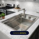 Ver imagem 7 de Cuba de Cozinha Hide com Torneira Purificador Luxo Completa Invisível - Brinovar