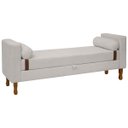 Ver imagem 3 de Recamier Sapateira Baú Pietro para Cama Box King Size 195cm Bouclê - Sofa Store:bouclê Bege Marfim