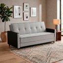 Ver imagem 1 de Sofá Cama Oryon 2,12m Linho Cinza Reclinável com Baú - King House