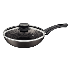 Frigideira Tramontina Paris em Alumínio 26 Cm 2,9l Antiaderente Starflon Max Grafite com Tampa de Vi