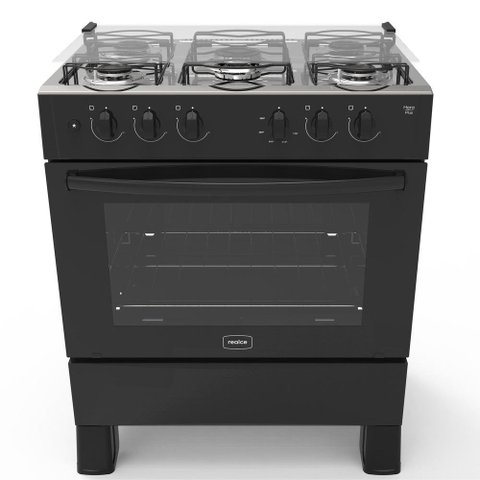 Fogão 5 Bocas a Gás Acendimento Automático Realce Bivolt Cr204 Preto