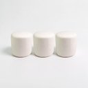 Ver imagem 2 de Kit 03 Puff Perse 36cm Redondo Decorativo Sala Quarto Tecido Bouclé