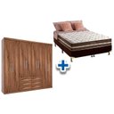 Ver imagem 1 de Cama Box Casal + Colchão Classic + Guarda Roupa Master 8.6 Demolição