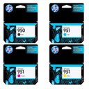 Ver imagem 1 de Cartucho Hp 950 Kit 4 Cores 8100 8600 276dw 251dw Original