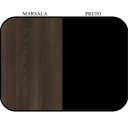 Ver imagem 3 de Mesa em L (Mesa 1,35m + Mesa Auxiliar) – C/ Gavetas – WORKSTART – MARSALA/PRETO – 25423