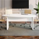 Ver imagem 6 de Mesa de Reunião Orgânica 1,80m MDP 180cm Branco F5 Office