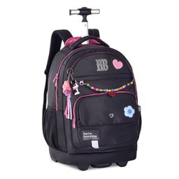 Mochila Carrinho Feminina Moderna Rebecca Bonbon Preta - 1