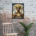 Ver imagem 1 de Quadro Fotografia Orixá Oxumaré 45x34cm - com Vidro:madeira Branca