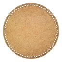 Ver imagem 1 de 02 Fundo Base Cesto Crochê Fio de Malha Mdf 40cm