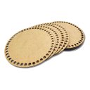 Ver imagem 3 de 02 Fundo Base Cesto Crochê Fio de Malha Mdf 40cm