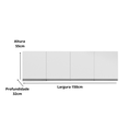 Ver imagem 2 de Armário Aéreo Suspenso P/ Cozinha Andreia 150cm C/ 4 Portas - Ajl Móveis