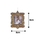 Ver imagem 4 de Kit Porta Retrato Glitter Champanhe Gold para Árvore Natal 10cm 6 Peças - Magizi